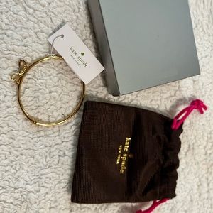 Kate Spade Love Notes Gold Bow Bangle